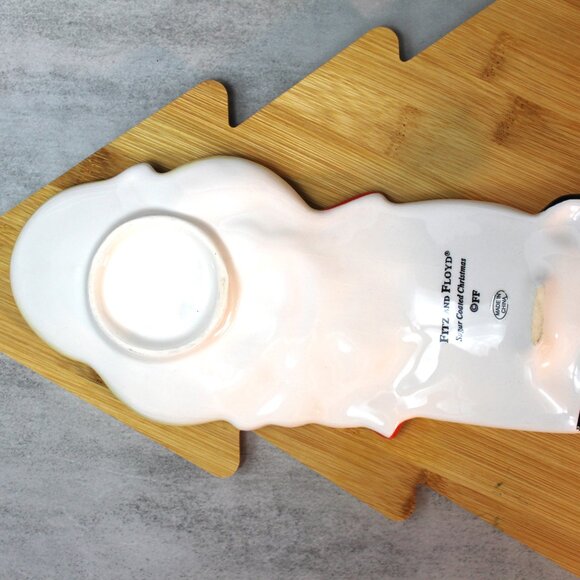 2009 Fitz and Floyd Sugar Coated Collection Christmas Snowman Spoon Rest - Picture 3 of 7